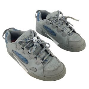 eS Muska Gray Leather Skateboard Sneakers Shoes Unisex Adults 8M/9.5W Preowned